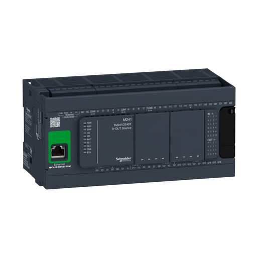 [SCHTM241CE40T] M241 - PLC 40I/O, 24D/I, 16D/O PNP, Alimentación24VDC, Ethernet