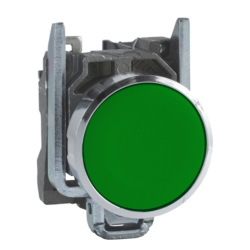 [SCHXB4BA31] Pulsador Rasante, metálico, 1NA, Verde