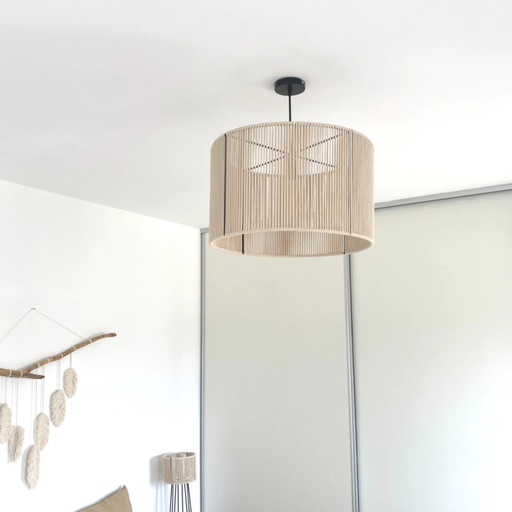 [CHJ00651] NERVO LAMPARA TURIN 50X30 CORDON NATURAL