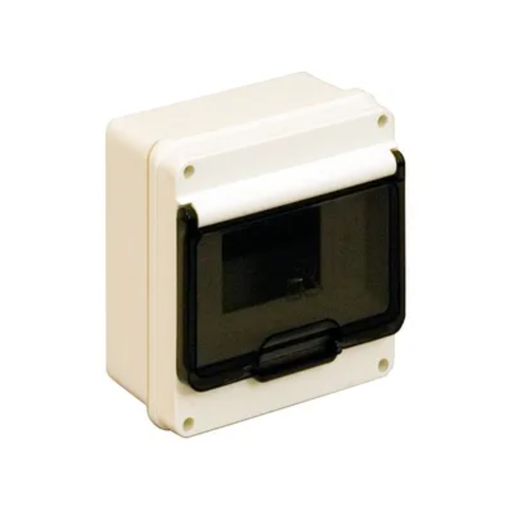 [ROKPRE250] Cajas Plasticas de Exterior con riel DIN de Superficie 4 Módulos Exterior:169 x 124 x 105 mm