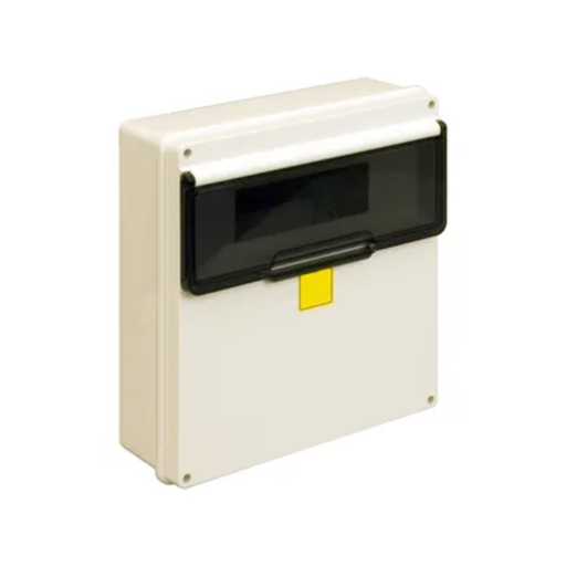 [ROKPRE260/M] Cajas Plasticas de Exterior con sección ciega y riel DIN de Superficie 12 Módulos Exterior:300 x 285 x 113 mm