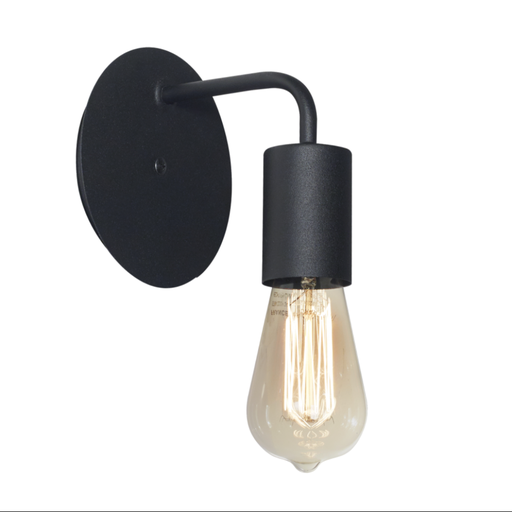 [FERAP-168N/T] Aplique "IMOLA" 1xE-27 (H:135x An:135x L:145mm.) NEGRO TEXT