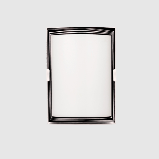 [FERAP-190BLA] Aplique difusor "PARIS" (25x18 cm c/base blanca) BLANCO