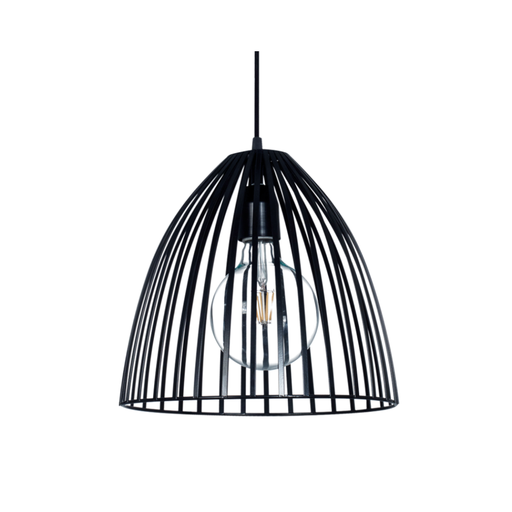 [FERC-109/20/NEG] Colgante "VERA" (Ø 190 H: 200 mm.) NEGRO BRILLOSO