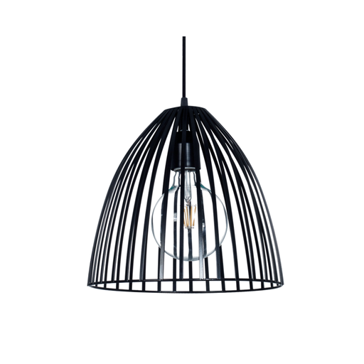 [FERC-109/30/NEG] Colgante "VERA" (Ø 300 H: 305 mm.) NEGRO BRILLOSO