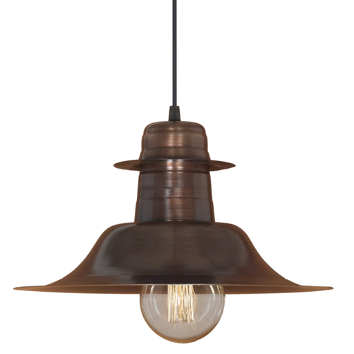 [FERC-115COB] Colgante de chapa dia. 35 cm. "SOMBRERO" COBREADO