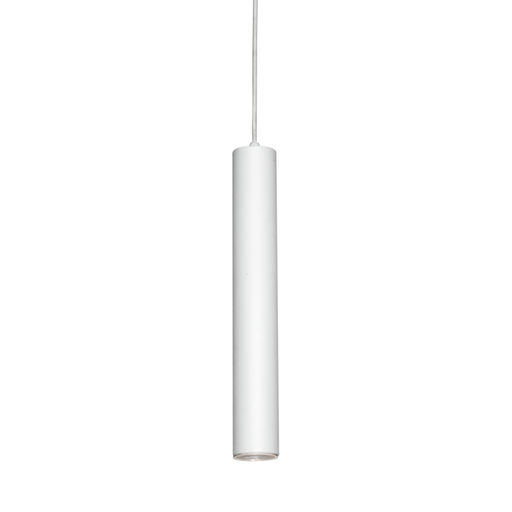 [FERC-167/35/BT] Colgante "TUBO" 1 x GU-10 (Ø50 x H:350 mm.) BLANCO TEXTURADO