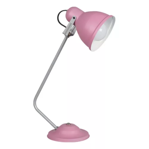[FERL-122ROS] Lámpara de escritorio c/capuchón de chapa ROSA