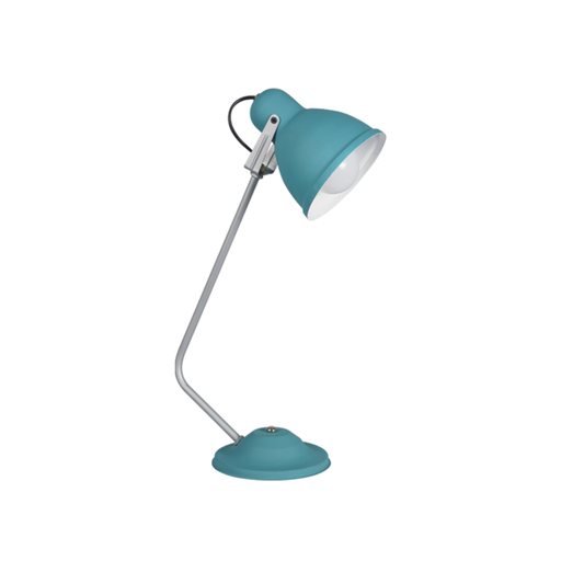 [FERL-122TUR] Dis-Lámpara de escritorio c/capuchón de chapa TURQUESA