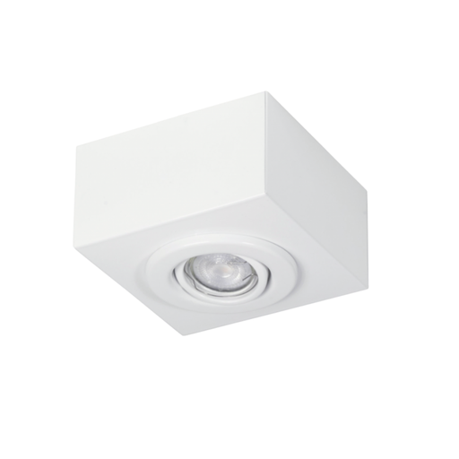 [FERP-190BLA] Plafón "VALENCIA" 1xGZ-10 (150x150x80 mm.) BLANCO