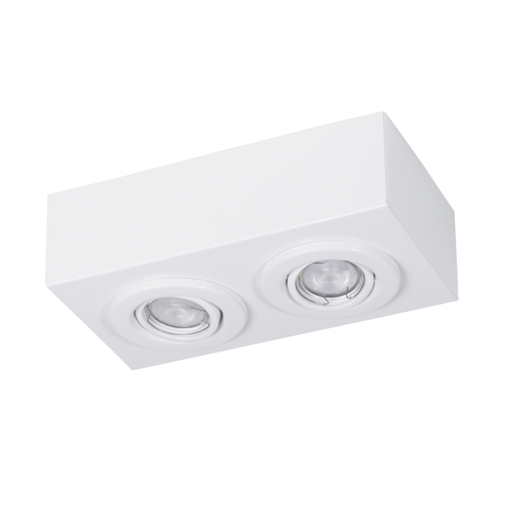 [FERP-290BLA] Plafón "VALENCIA" 2xGZ-10 (150x275x80 mm.) BLANCO