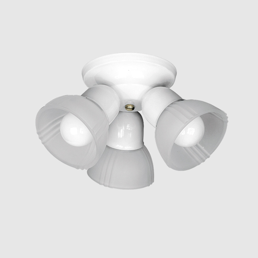 [FERP-352BLA] Dis-Plafón de 3 luces "BOCHA" c/tulipa ALBA BLANCO