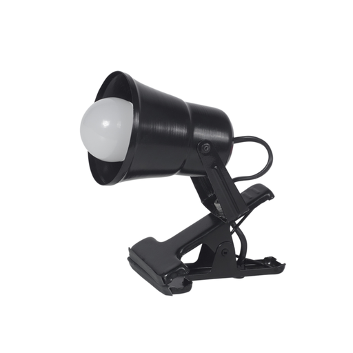 [FERPI-120NEG] Pinza Spot con capuchón de chapa curvo NEGRO BRILLOSO