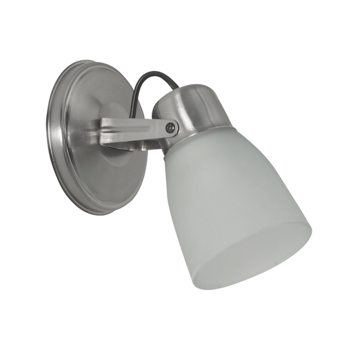 [FERS-110PLA/G] Spot de 1 luz "GARRA" con tulipa satinada PLATIL