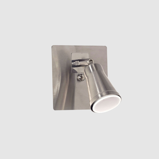 [FERS-118ACE] Spot "DUBLIN" 1 x GU-10 (125x110) con movimiento ACERO