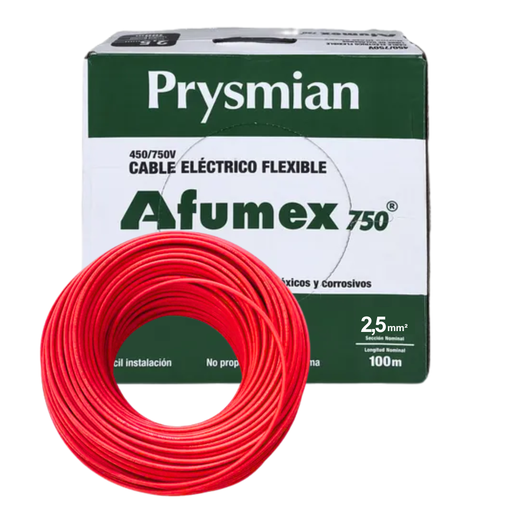 [PRY20228446] Cable unipolar LH 2,50 mm² Rojo Prysmian