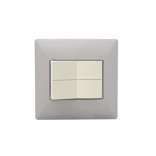 [CAM4112] TAPA MIGNON 2 MODULOS SIGLO XXII ALUMINIO