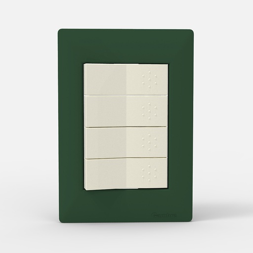 [CAM4404] TAPA 4 MODULOS SIGLO XXII VERDE