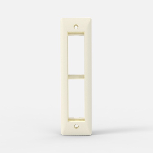 [CAM4552] TAPA PERFILERIA 2 BOCAS BLANCA