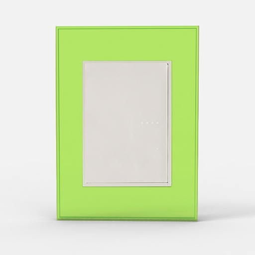 [CAM4966] TAPA Y DISTANCIADOR BAUHAUS VIDRIO VERDE