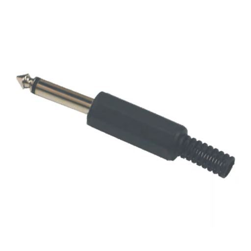 [IJAAUC0220] PLUG 6.3MM MONO C/COL PLAST