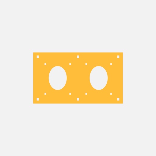 [CAM5253] PLACA PORTANTE PARA CBOX AMARILLA