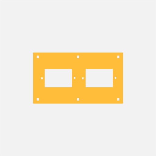 [CAM5258] PLACA PORTANTE PARA CBOX AMARILLA