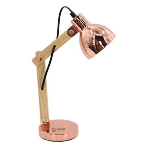 [CANDL70518 CO] LÁMPARA DE ESCRITORIO E14 W: 12cm
H: 37,5cm
D: 12cm  