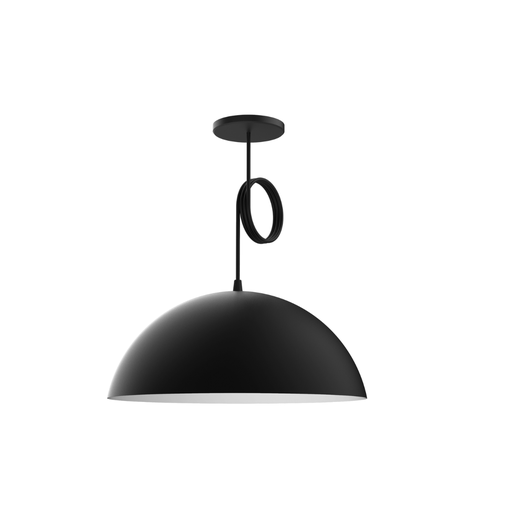 [SPLBELL06-NB1L] BELL06. COLGANTE 1 LUZ 40CM NEGRO-BLANCO