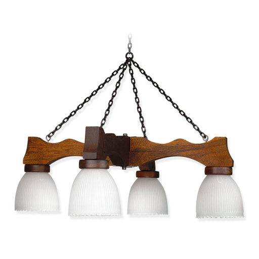 [CAR5230/4] ARAÑA RUSTICA 4 LUCES SALVAVISTAS DE 13 CM5230/4