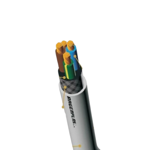 [ARGM41MT] T.Taller blindado 4 x 1 mm2 Gris por metro