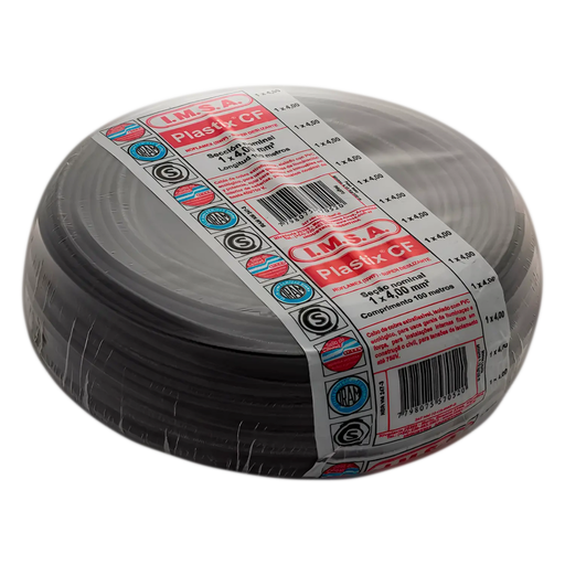 [ARGU4GRRO] Unipolar 1 x 4 mm2 Gris rollo  IRAM NM 247-3