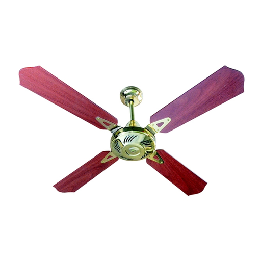[EMI401] Ventilador de techo de cuatro palas cedro 1200 mm.  (Dorado)
