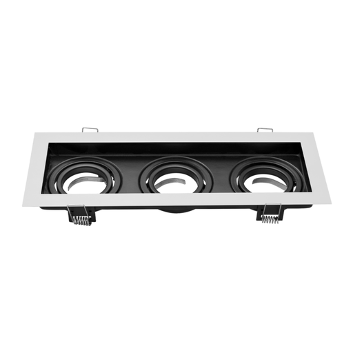 [CORAED-X3-MB] Spot para embutir 3 dicroicas Macroled blanco