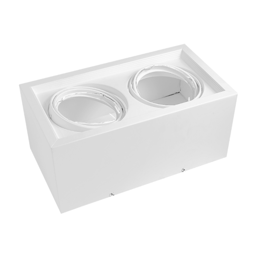 [CORAPCAR-X2-CB] PLAFON CARDANICO AR111 X2 BLANCO