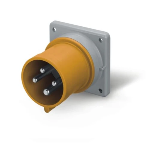 [SCA243.1693] Toma base conectora macho 16A 2P+T 6h 200-250V 60Hz 50Hz 75X75MM bornes con tornillo Optima