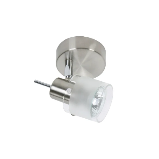 [CIE5003/01] CUBA I - APLIQUE 1 LUZ VIDRIO BISELADO GU10 NIQUEL MATE