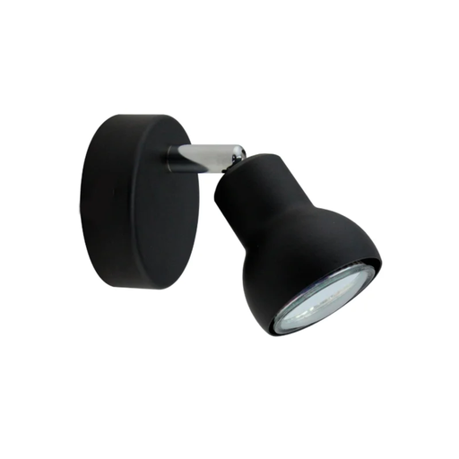 [CIE5002/NE/01] PEPPER I - APLIQUE 1 LUZ GU10 NEGRO