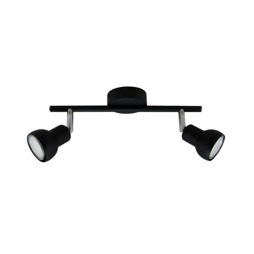 [CIE5002/NE/02] PEPPER II - APLIQUE 2 LUCES GU10 NEGRO