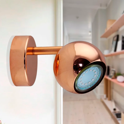 [CIE5001/CO/01] VENUS I - APLIQUE 1 LUZ BOCHA GU10 COBRE