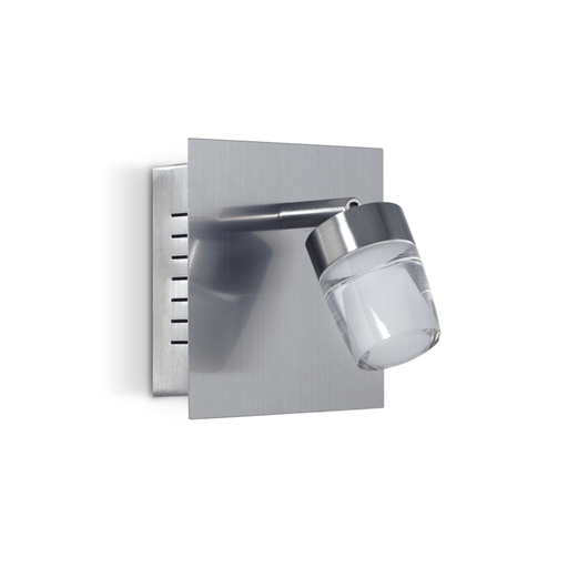 [DABBREST-1] Spot 1L base platil; tulipa acrilico en led 1x5w