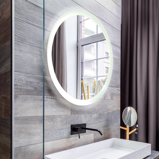 [DABEspejo-7] Espejo circular Ø60cm con luz calida, con touch, 24w