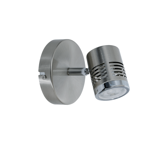 [DABLod-1 Platil] Spot de chapa de 1 luz platil con detalle cromo para Gu10