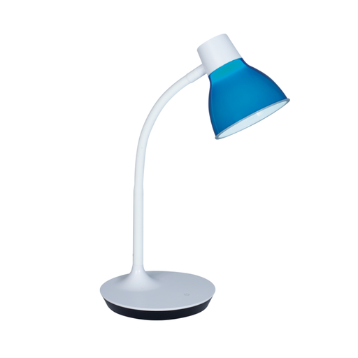 [DABTurin Azul] V. flex bco. soft touch; dim. + usb; cabezal azul; 4.5w led
