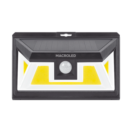 [CORASPSM-5W-IP65-CW] Artefacto exterior solar de pared 5W c/sensor de mov. Macroled frio