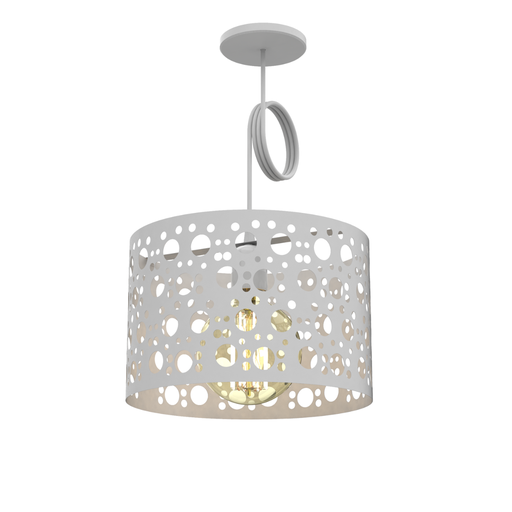 [SPLHOLE04-BA] HOLE04. COLG CHAPA BLANCO REDONDO. 1 LUZ