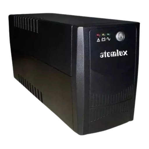 [ATOUPS 1000 Tower C/Soft] UPS + Estabilizador de Tensión 1000VA - 2 Salidas de 220V -  Protección para Internet - c/software p/monitoreo incluido