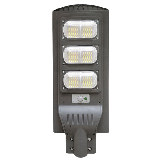 [ATOSolar  - Garden 80WLed MAX] Luz  Solar Garden inalámbrica  80WLED - Recargable - Batería de litio incorporada Apto intemperie IP65 - Control Remoto incluido - Modo automático encendido noche apagado de día - Temporizador + Sensor Mov.enc. 3 / 5 / 8Hs. seleccionable -  Sensor de Movimiento - Enc. / Apagado manual - Ajuste de Brillo KIT DE INSTALACION (BARRAL) Y MONTAJE SIN CARGO