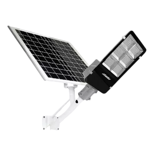 [ATOSolar  - Street 160WLed MAX] Luz  Solar Street inalámbrica  160WLED - Recargable - Batería de litio incorporada Apto intemperie IP65 - Control Remoto incluido - Modo automático encendido noche apagado de día - Temporizador enc. 3 / 5 / 8Hs. Seleccionable - Apagado manual -  KIT DE INSTALACION (BARRAL) Y MONTAJE SIN CARGO