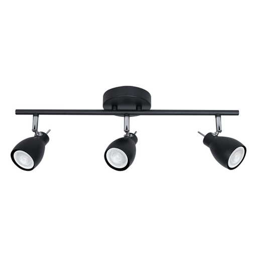 [DABCANCUN-3N] Spot de chapa 3 luces Negro para Gu10